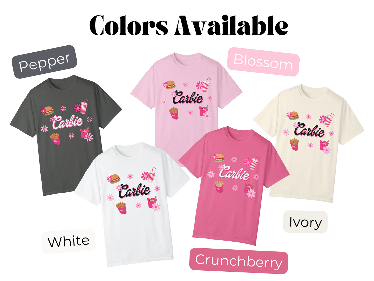 Carbie Barbie-Inspired Shirt | Cute Barbie Funny Oversized Tee