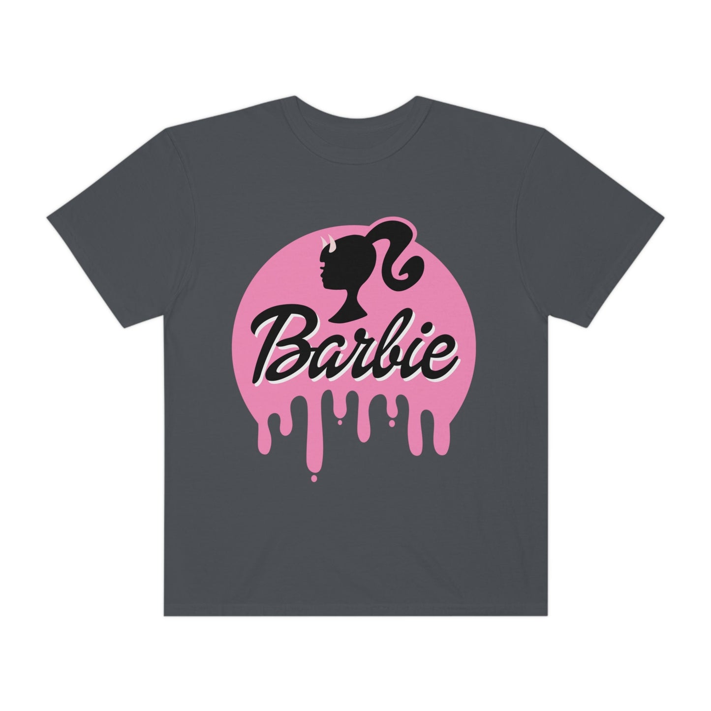 Barbie Halloween Tee, Cute Oversized Barbie Tee, Barbie Movie, Gifts for Her, Halloween Tee Shirt, Barbie Costume, Goth Barbie