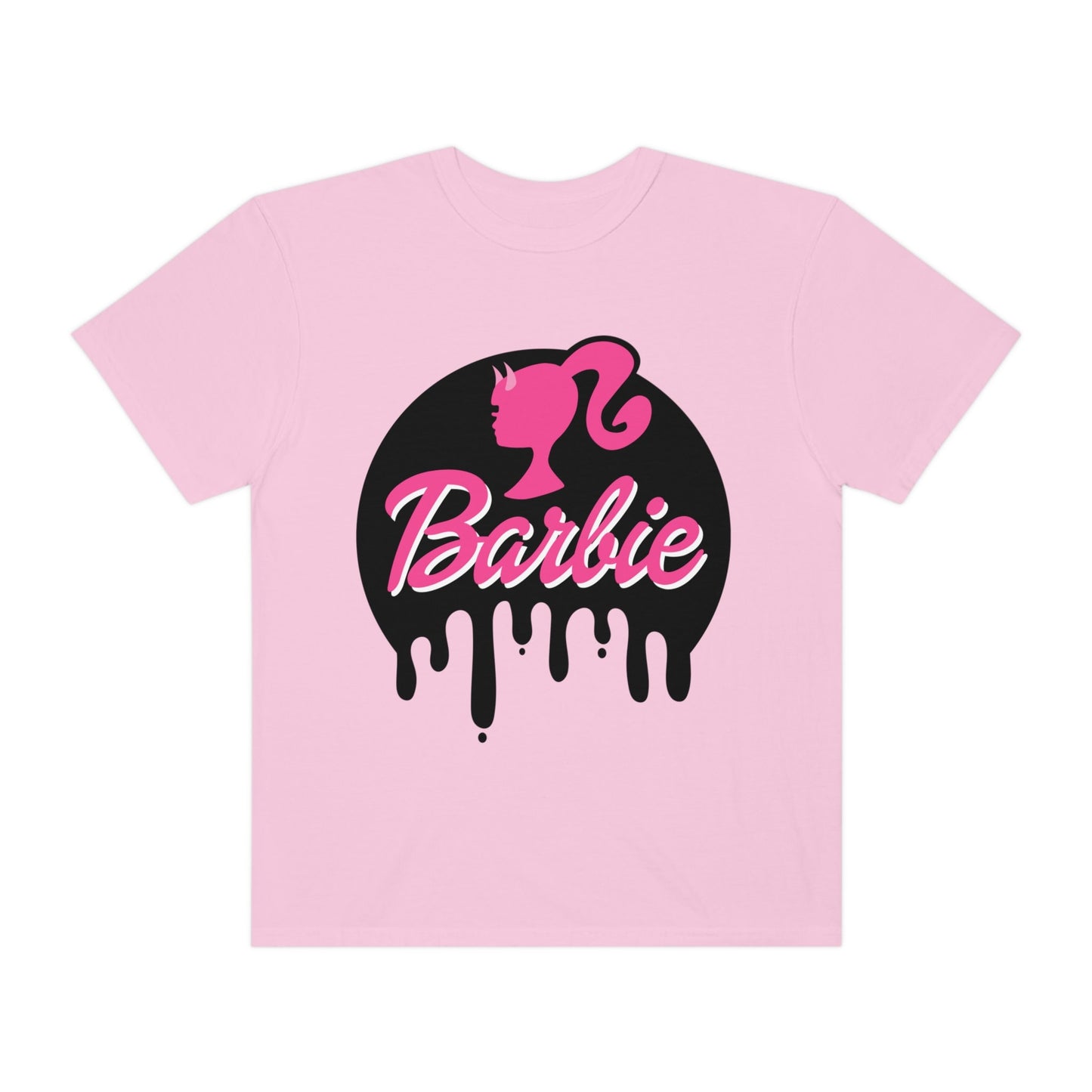 Barbie Halloween Tee, Cute Oversized Barbie Tee, Barbie Movie, Gifts for Her, Halloween Tee Shirt, Barbie Costume, Goth Barbie