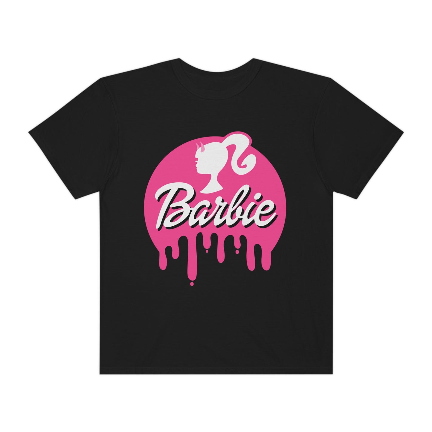 Barbie Halloween Tee, Cute Oversized Barbie Tee, Barbie Movie, Gifts for Her, Halloween Tee Shirt, Barbie Costume, Goth Barbie