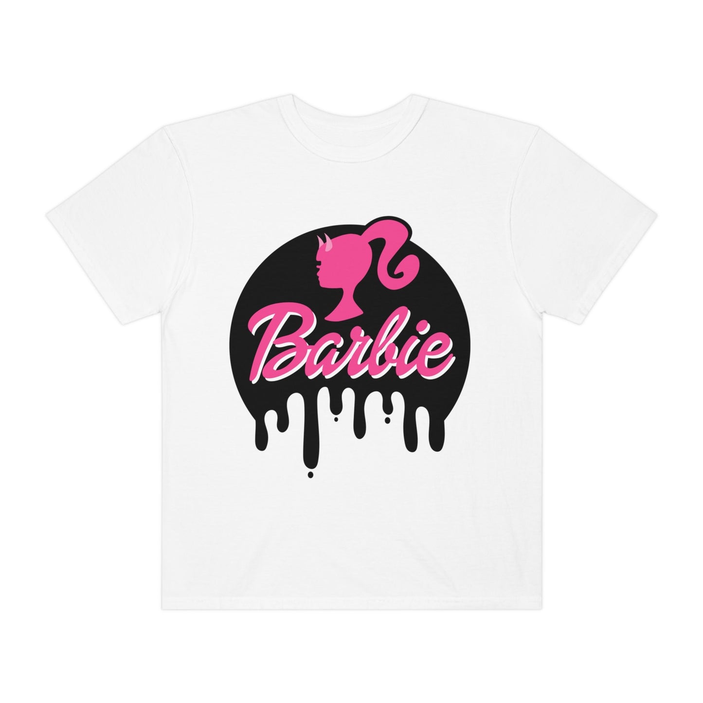 Barbie Halloween Tee, Cute Oversized Barbie Tee, Barbie Movie, Gifts for Her, Halloween Tee Shirt, Barbie Costume, Goth Barbie