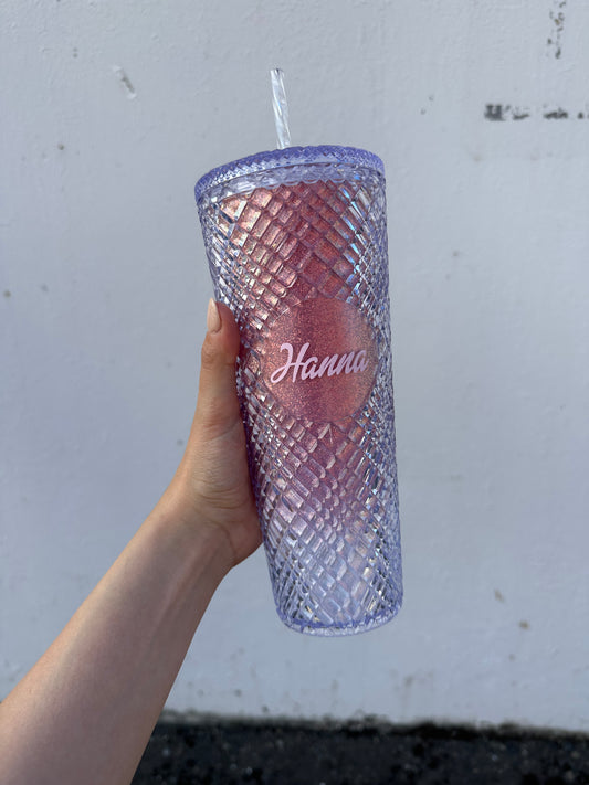 Custom Name Barbie-Inspired Sparkle Tumbler