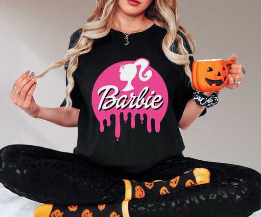 Spooky Drip Barbie Shirt Halloween Graphic Tee