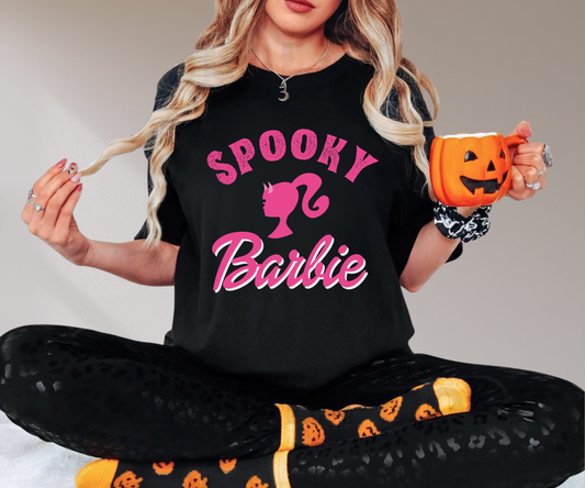 Spooky Barbie Shirt Halloween Graphic Tee