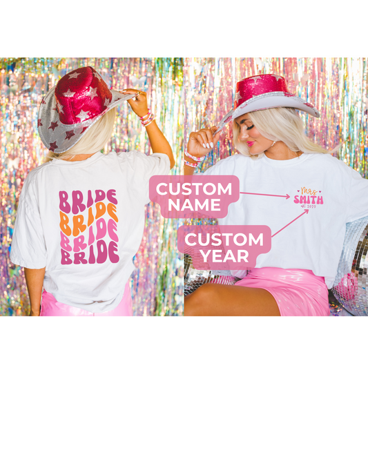 Retro Bride Shirt | Matching Bachelorette shirts