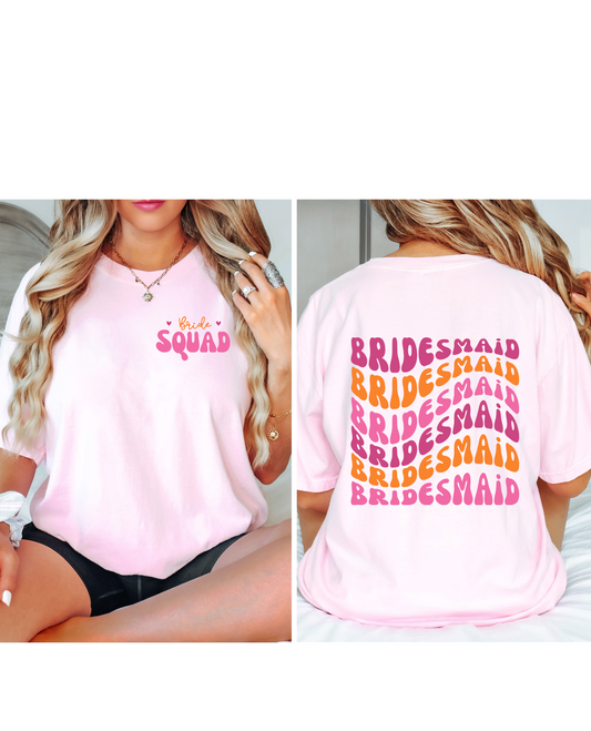 Retro Bridesmaid Shirt | Matching Bridal Party Shirts