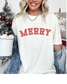 Merry Christmas Retro Vintage Oversized T-shirt - Comfort Colors