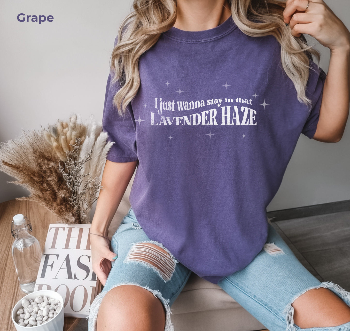 Lavender Haze T-Shirt, Washed Out Style, Vintage Shirt Oversized, Aesthetic Comfortable Shirt, TS Shirt, Eras Tour, Taylor Swift