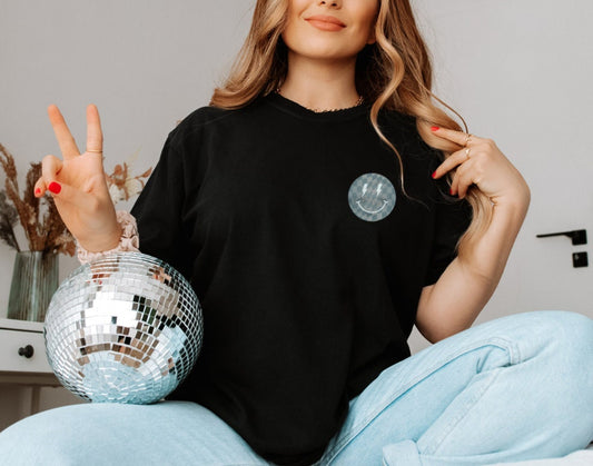 Caffeine Queen Retro Shirt, Coffee shirt, Retro smiley face, Coffee shirt, Checkered Shirt, Gift for her, Coffee lovers